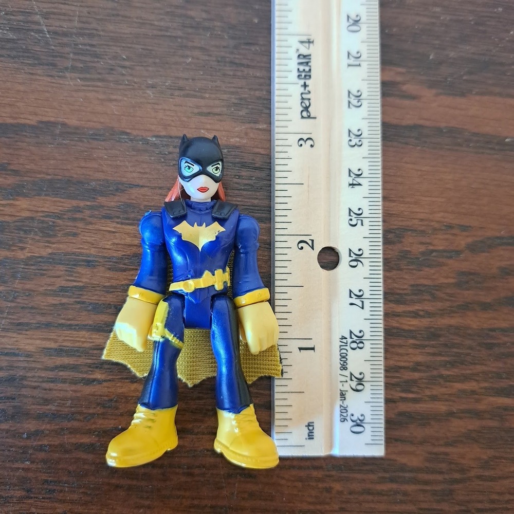 Fisher-Price Imaginext DC Super Friends Batgirl 2.75" Action Figure Blue Yellow